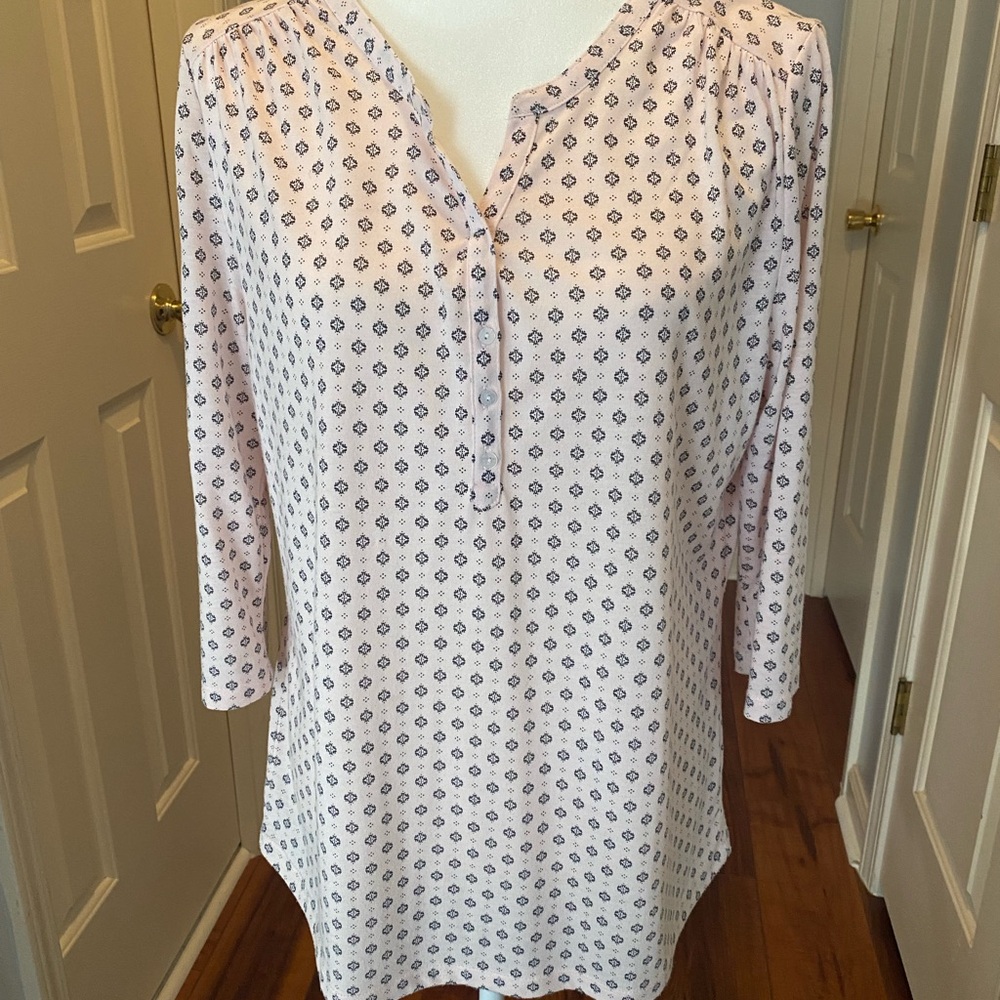 Elegant Lavender Patterned Women's Tunic